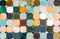 Color Tiles Background, Colored Stone Flooring, Retro Mosaic Tile, Vintage Terrazzo Wall