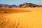 Color tones in Wadi Rum desert