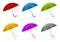 Color umbrellas