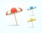 Color umbrellas vector set isolated