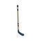 Color vector icon wooden hockey stick. Ice field skates, puck strike. Sport equipment success symbol. Athletic