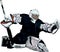 Color vector image of the goalkeeper of the hockey team