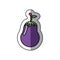color vegetable eggplant icon