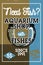 Color vintage aquarium shop banner