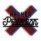 Color vintage hacker protection emblem