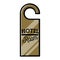 Color vintage hotel emblem