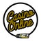 Color vintage online casino emblem