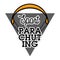 Color vintage parachuting emblem