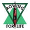 Color vintage rowing emblem