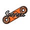 Color vintage spinners emblem