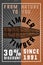 Color vintage timber banner