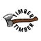 Color vintage timber emblem