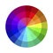 Color wheel for Creativity. Multi-colored rainbow palette. Vector illustration of swatches of bright colors