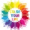 Color your life. Wellness wheel.