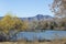 Colorado autumn lake landscape