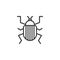 Colorado beetle line icon