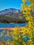 Colorado Fall Colors with Pikes Peak and Crystal Creek reservoir