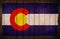 Colorado Flag on Wood