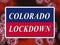 Colorado lockdown means curfew from coronavirus - 3d Illustration