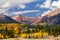 Colorado Mountain Landscape with Fall Aspens