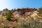 Colorado Provencal colorful rock formations from ocher in Provence France