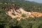 Colorado Provencal with ochres yellow and red earth in french luberon