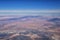 Colorado Rocky Mountains Aerial view from airplane of abstract Landscapes, peaks, canyons and rural cities in southwest Colorado a