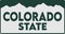 colorado state with green background