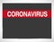 Colorado USA federal state map with Coronavirus warning illustration