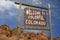 Colorado welcome sign