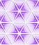 Colored 3D purple striped hexagonal grid