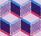 Colored abstract interweave geometric seamless pattern, EPS10. B