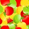 Colored apple background