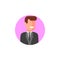 colored avatar of business man icon. Element of colored people profession icon for mobile concept and web apps. Detailed avatar of