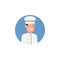 colored avatar of cook icon. Element of colored people profession icon for mobile concept and web apps. Detailed colored avatar of