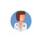 colored avatar of female doctor icon. Element of colored people profession icon for mobile concept and web apps. Detailed avatar