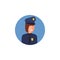 colored avatar of police woman icon. Element of colored people profession icon for mobile concept and web apps. Detailed avatar of
