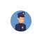 colored avatar of policeman icon. Element of colored people profession icon for mobile concept and web apps. Detailed colored