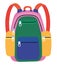 colored backpack design