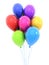 Colored balloon, isolated background