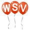 colored balloons with text WSV