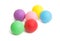 colored balls ping pong isolated