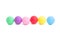 colored balls ping pong isolated