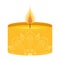Colored beautiful candle Vector