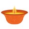 Colored beautiful candle Vector