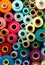 Colored bobbins