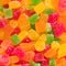 Colored candied fruit background