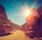 Colored Canyon of Egypt. Nuweiba. South Sinai.