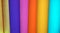 Colored cardboard tubes