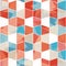 Colored cell seamless pattern